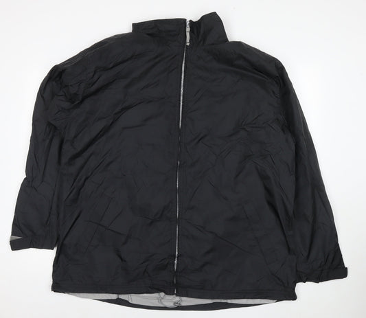 B&C Mens Black Jacket Size 3XL Zip