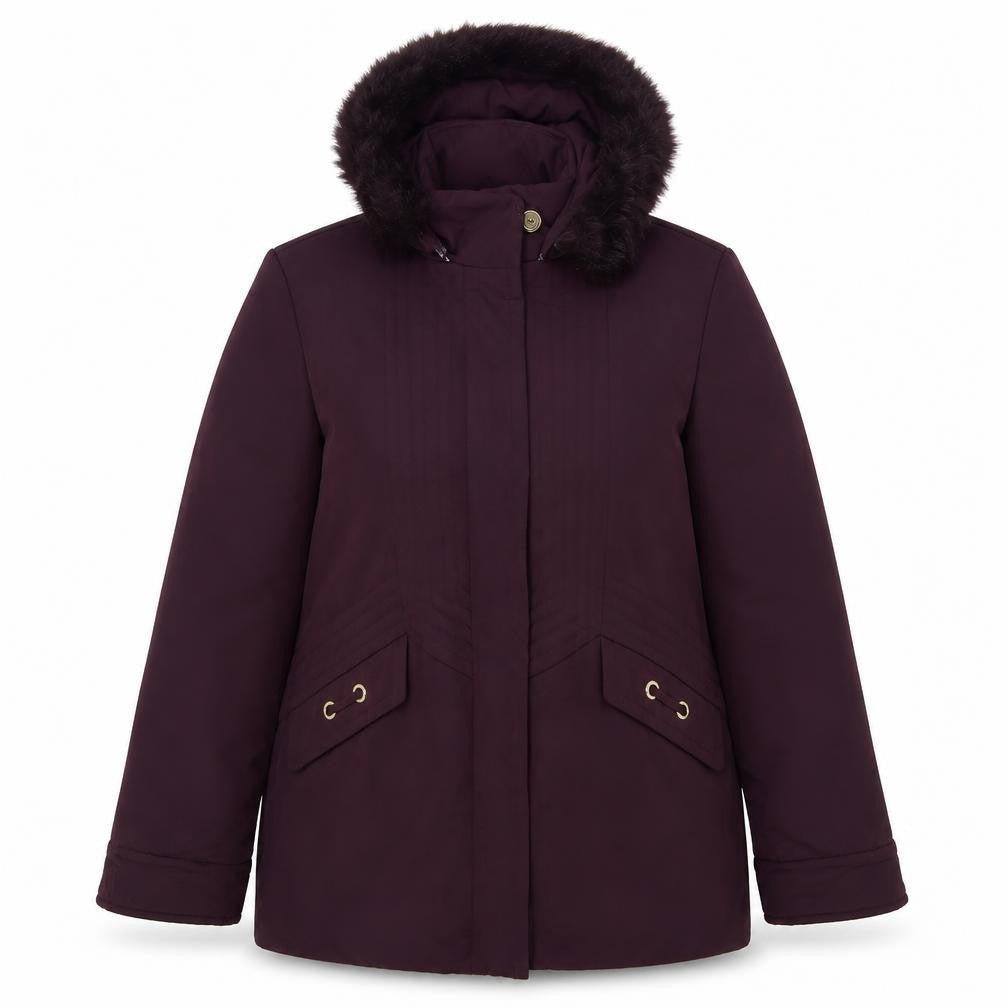 Damart Womens Purple Jacket Size 10 Zip - Size 10-12