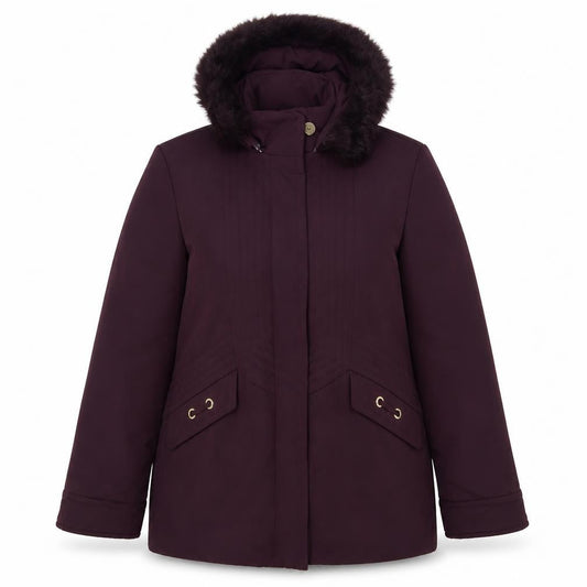 Damart Womens Purple Jacket Size 10 Zip - Size 10-12