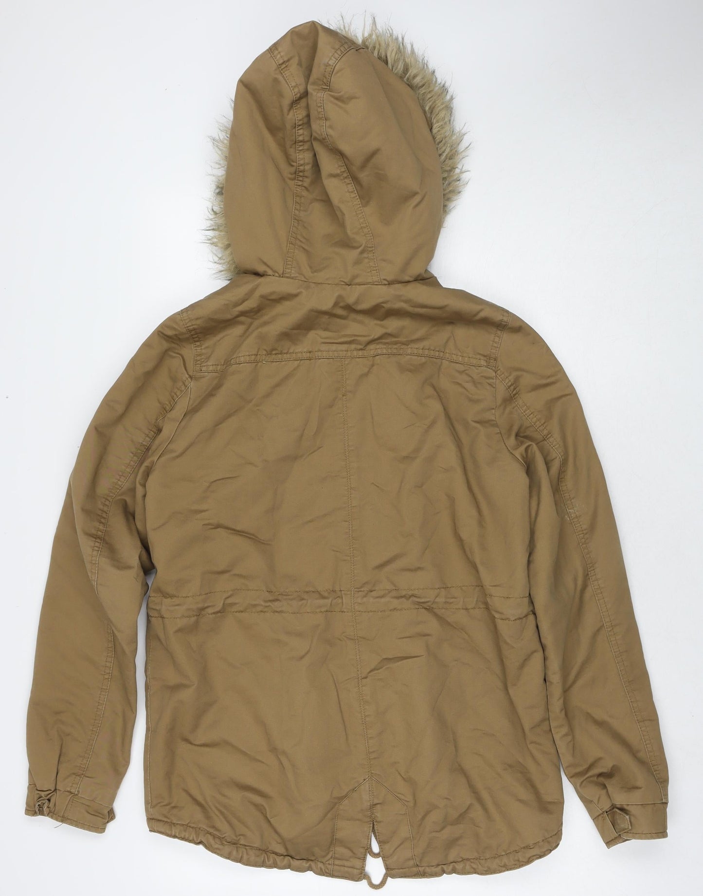Divided by H&M Womens Brown Parka Jacket Size 8 Zip