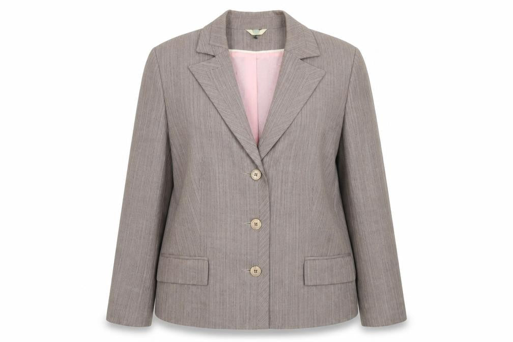 Klass Womens Brown Jacket Blazer Size 16 Button