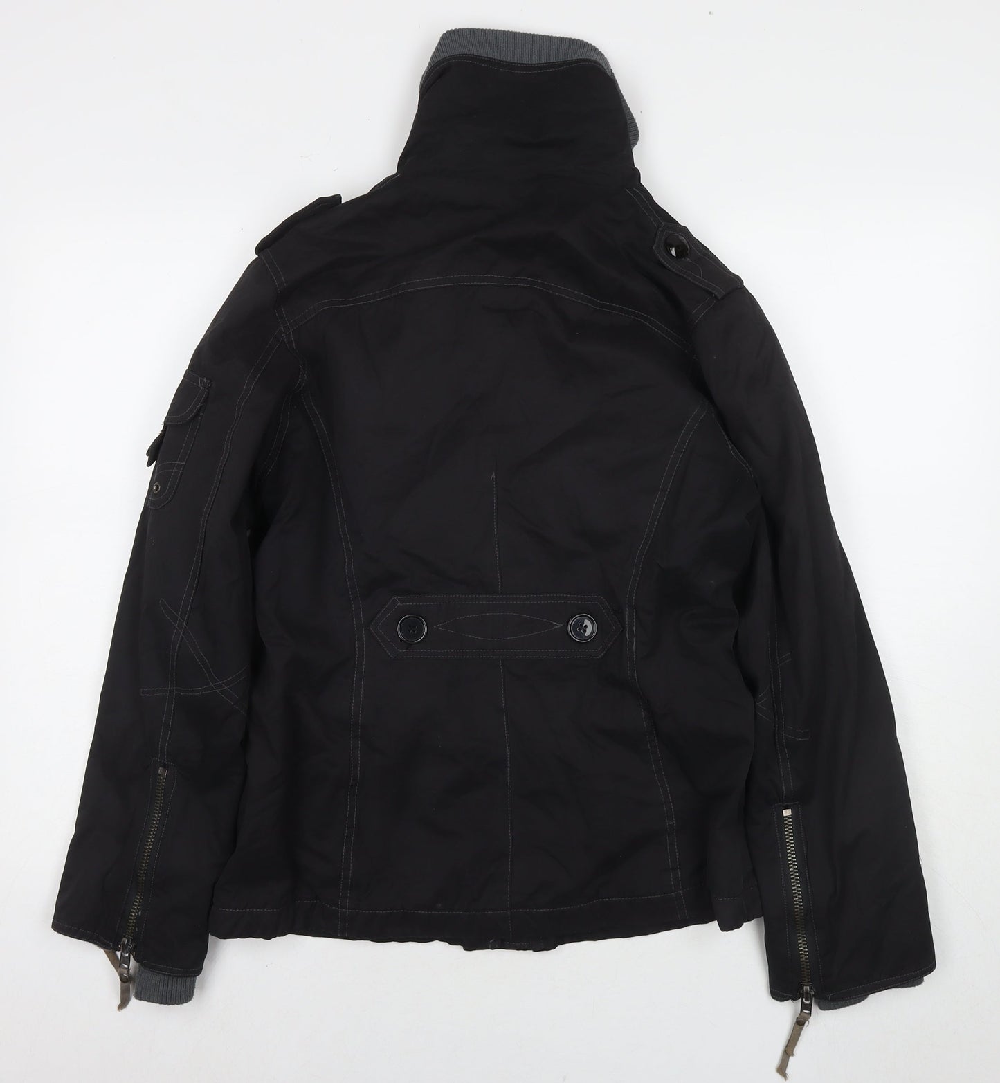 New Look Womens Black Jacket Size 12 Zip