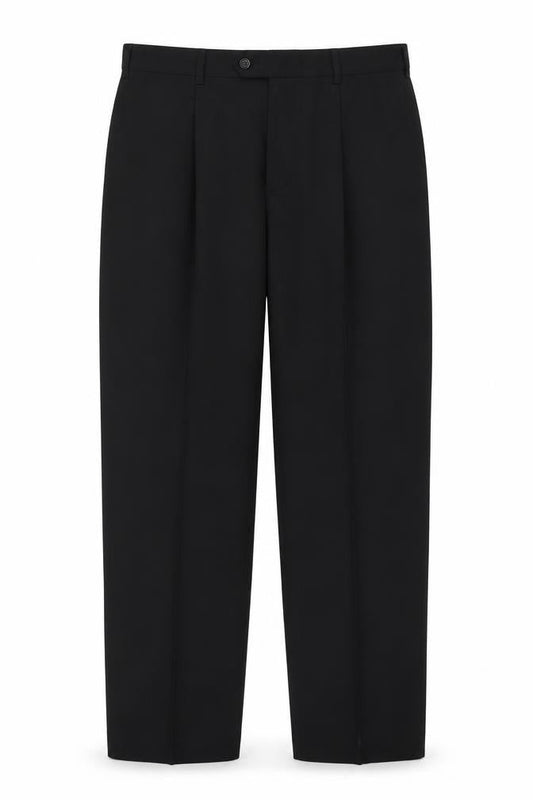 Greenwoods Mens Grey Polyester Trousers Size 36 in L30 in Regular Zip