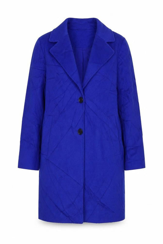 Marks & Spencer Womens Blue Overcoat Coat Size 12 Button