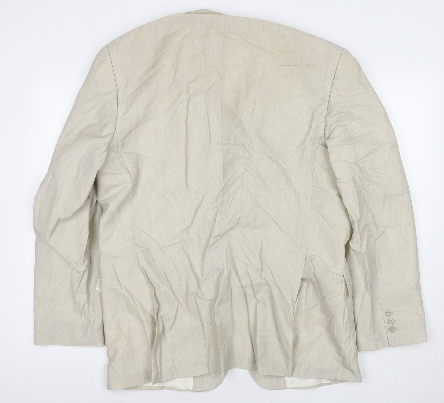 Konen Mens Beige Polyester Jacket Suit Jacket Size 44 Regular