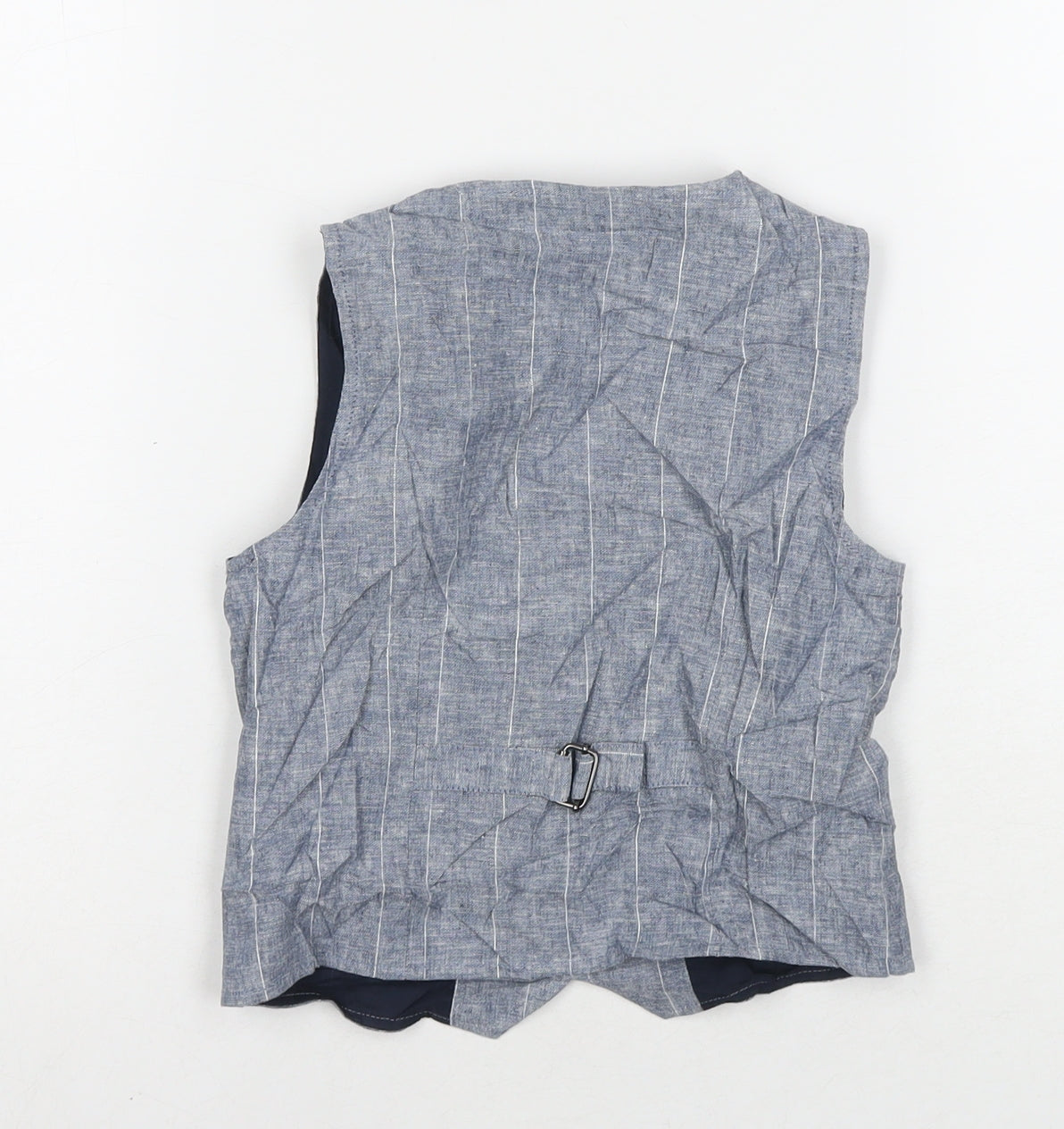 NEXT Boys Grey Jacket Waistcoat Size 4-5 Years Button