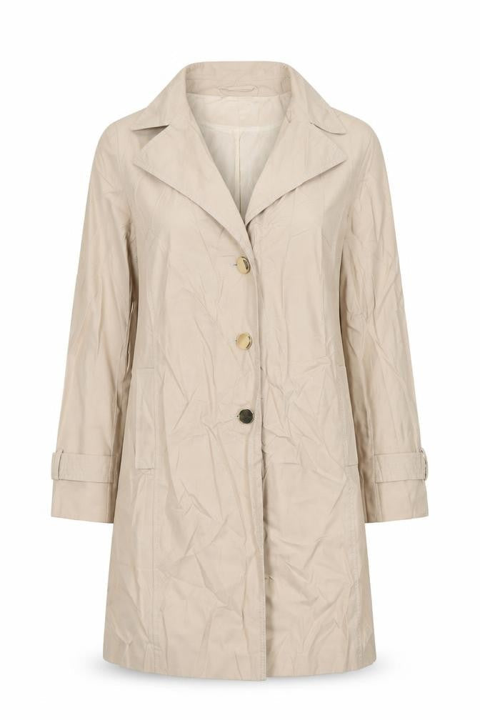 Dorothy Perkins Womens Beige Trench Coat Coat Size 8 Button