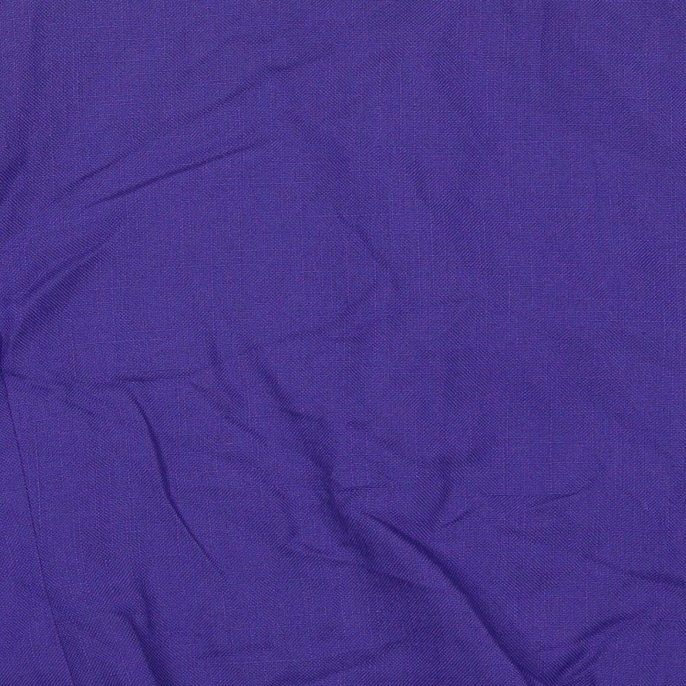 Brookside Womens Purple Jacket Blazer Size 16 Button