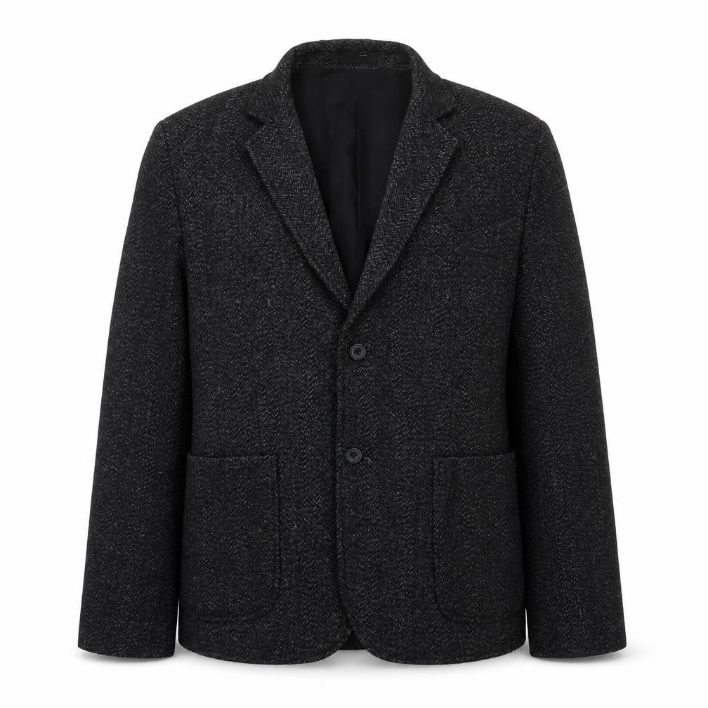 Bellfield Mens Black Jacket Blazer Size L Button