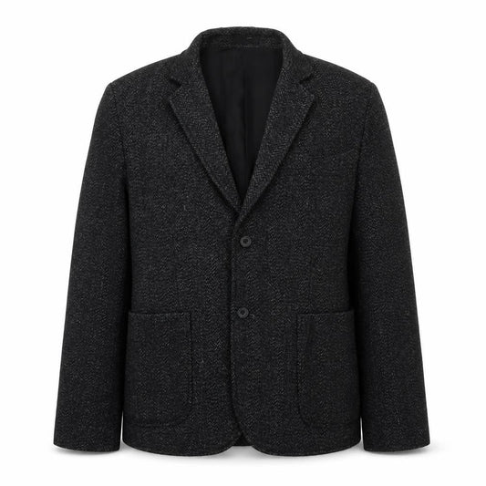 Bellfield Mens Black Jacket Blazer Size L Button
