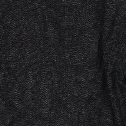 Bellfield Mens Black Jacket Blazer Size L Button