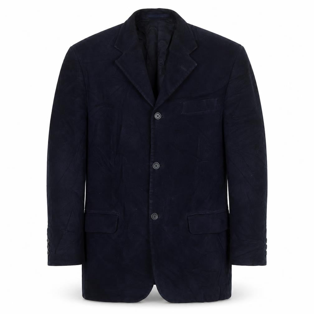New Classics Mens Blue Jacket Blazer Size 40 Button