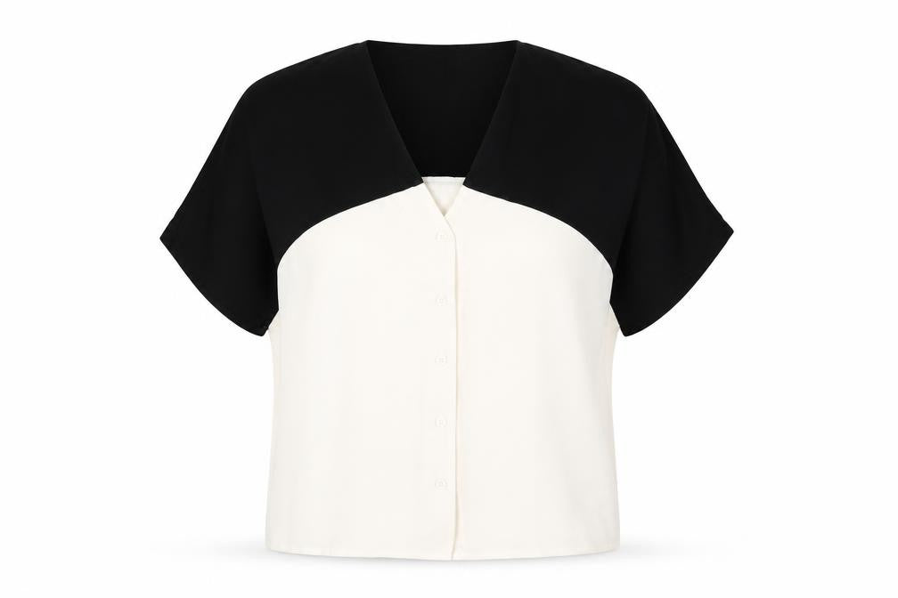 ASOS Womens White Polyester Basic T-Shirt Size 8 V-Neck
