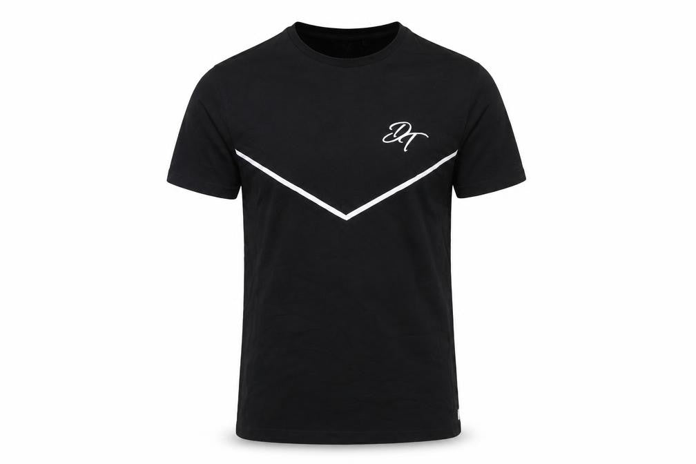 Devote Mens Black Cotton T-Shirt Size S Round Neck