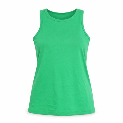 River Island Womens Green Polyester Basic Tank Size 16 Round Neck