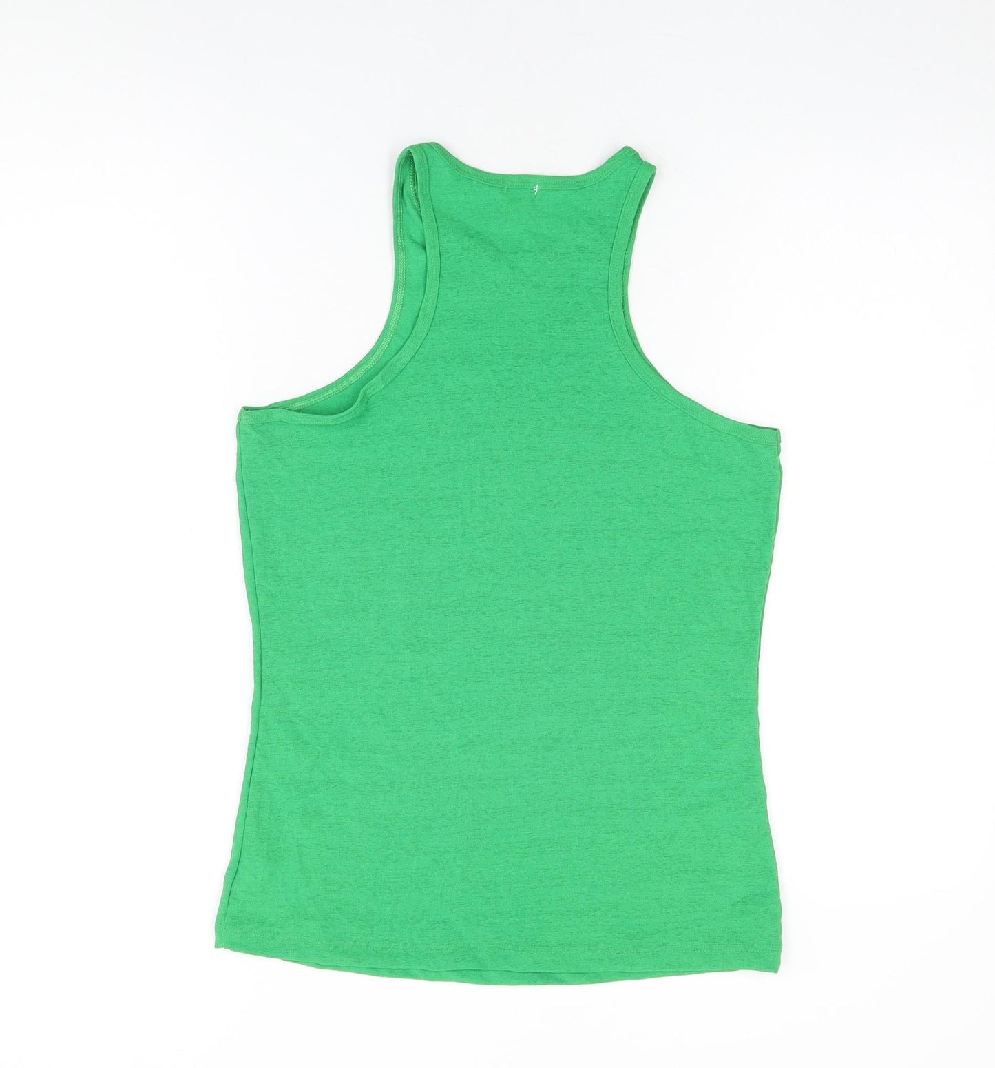 River Island Womens Green Polyester Basic Tank Size 16 Round Neck