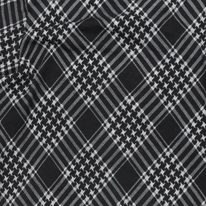 Brand and care label for Roman women’s black geometric polyester shift, size UK 18, round neck pullover