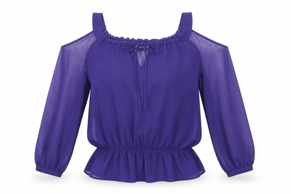 NEXT Womens Blue Polyester Basic Blouse Size 12 Square Neck