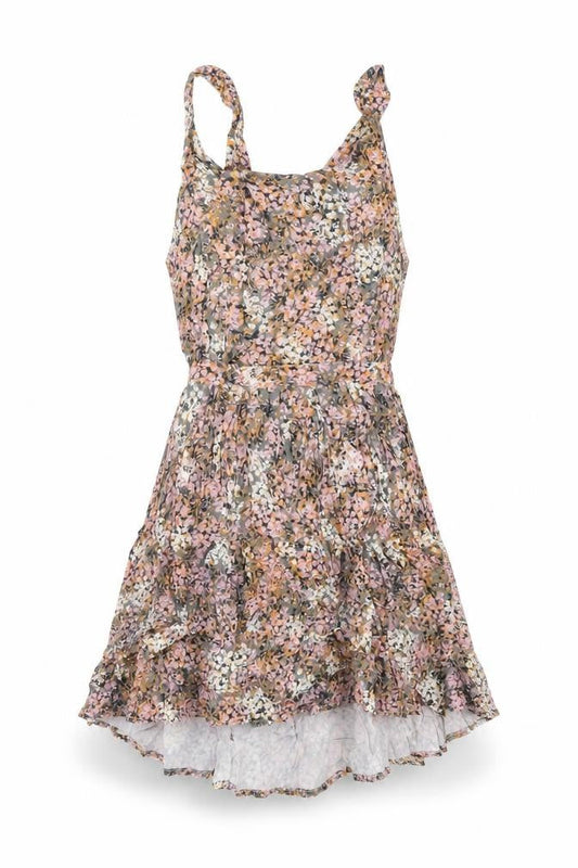 Somedays Lovin Womens Multicoloured Floral Viscose Skater Dress Size S Round Neck Zip