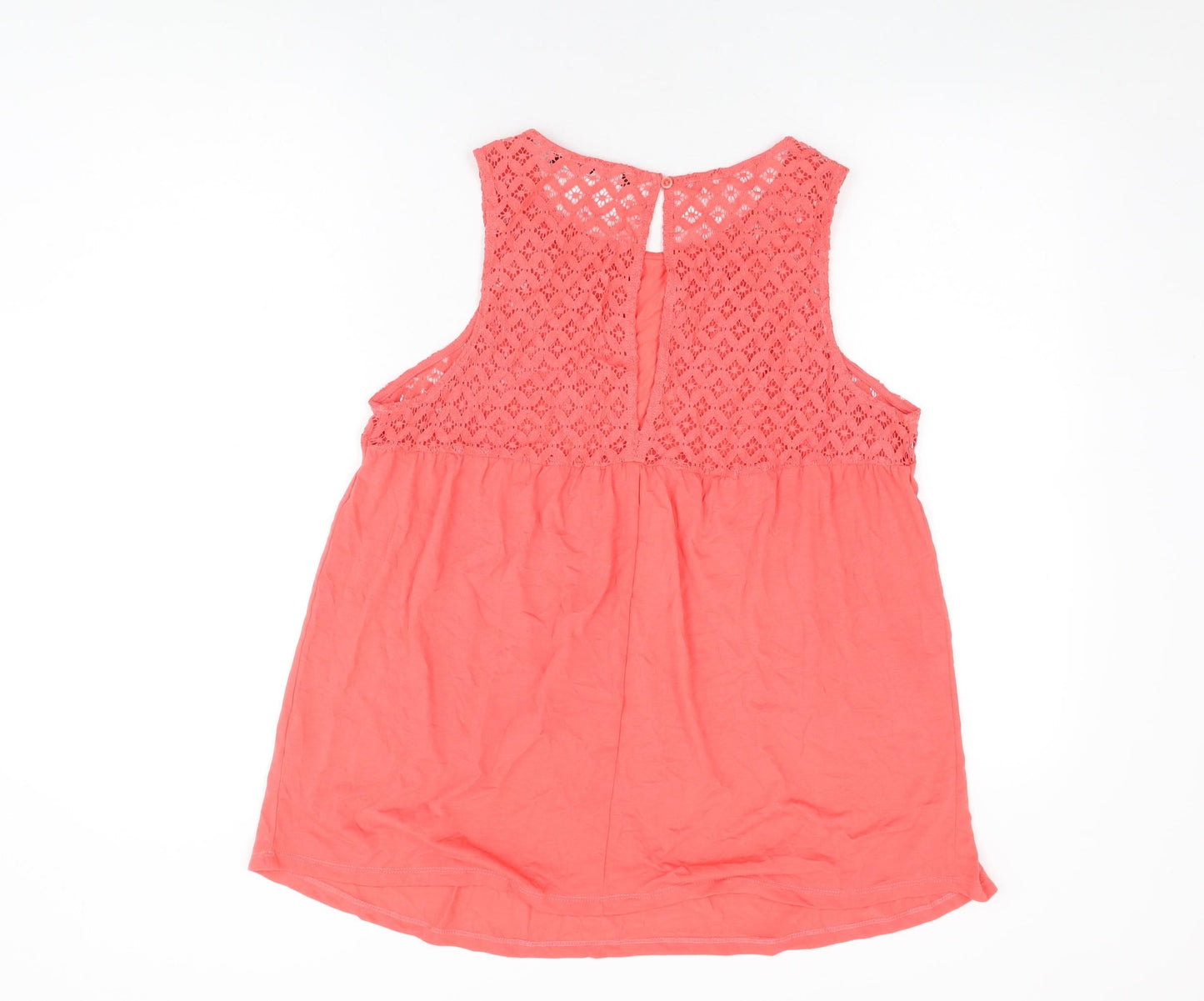 Very Womens Pink Polyester Basic T-Shirt Size 14 Round Neck