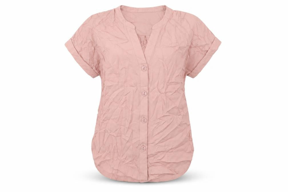 Forever New Womens Pink Polyester Basic Blouse Size XS V-Neck