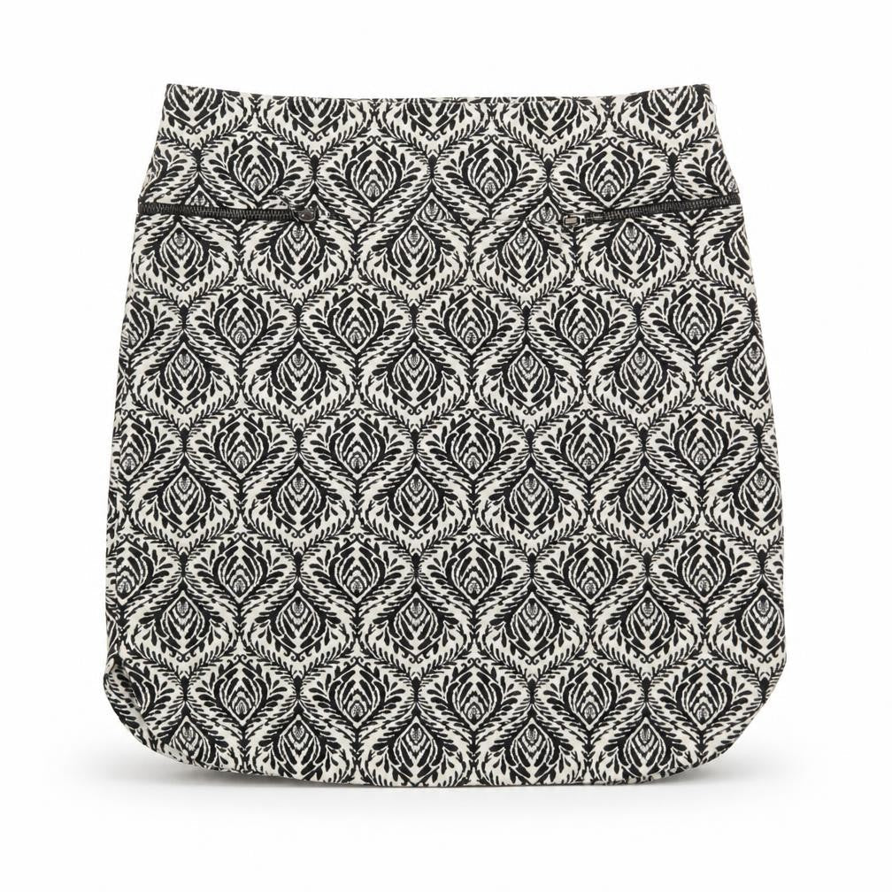 NEXT Womens Beige Geometric Polyester Mini Skirt Size 10