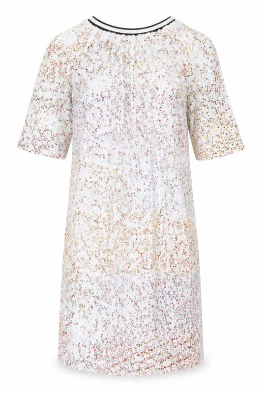Next Womens Multicoloured Polyester Tank Dress Size 8 Round Neck Pullover - Sequins
