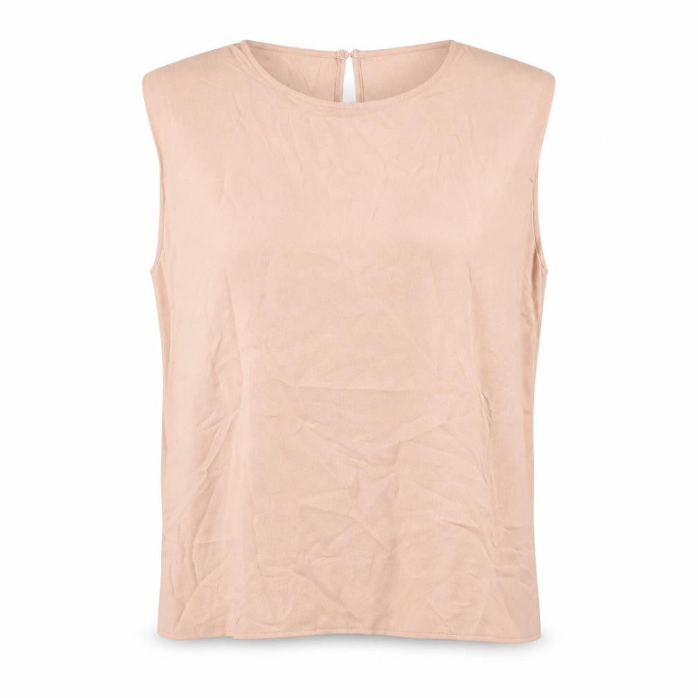 ASOS Womens Pink Polyester Basic Tank Size 18 Round Neck