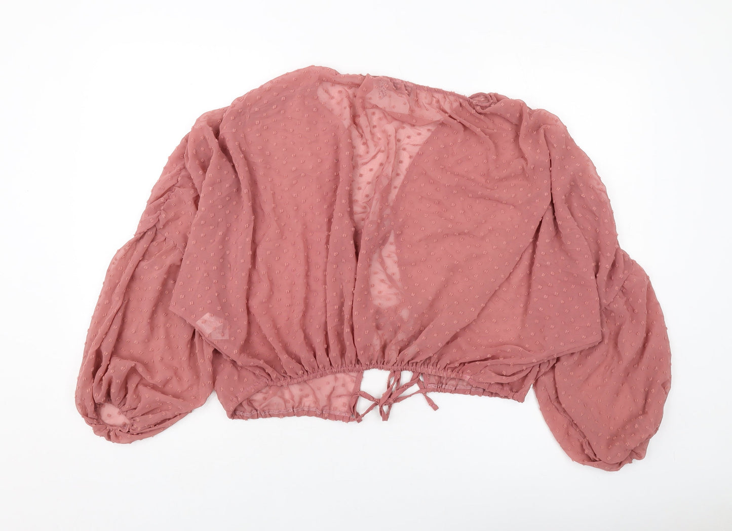 ASOS Womens Pink Polyester Basic Blouse Size 6 V-Neck