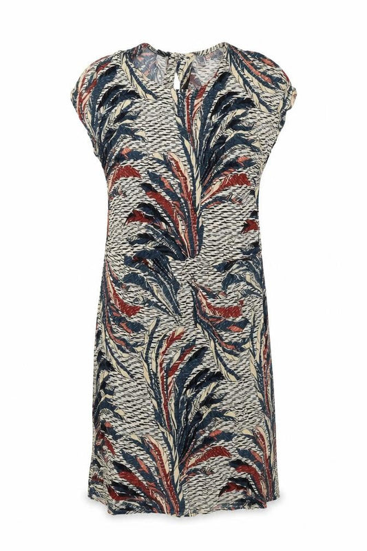 Saint Tropez Womens Multicoloured Geometric Viscose Tank Dress Size S Round Neck Pullover