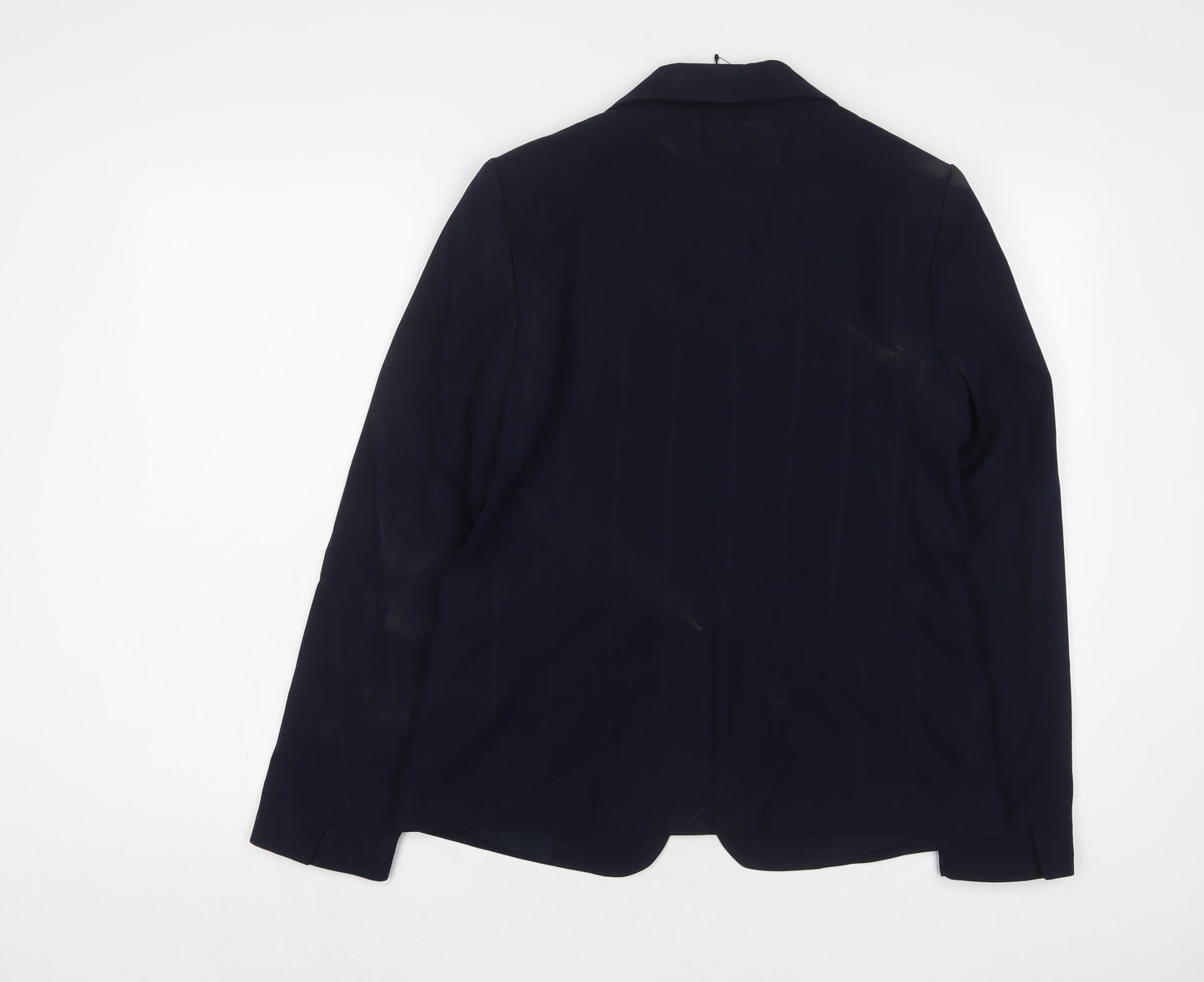 Marks and Spencer Womens Blue Jacket Blazer Size 10 Button