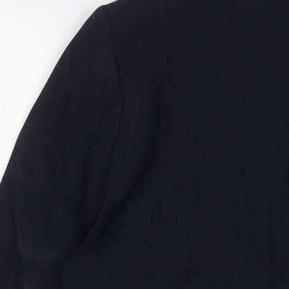 Marks & Spencer Womens Blue Jacket Blazer Size 10 Button