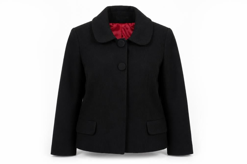 H&M Womens Black Jacket Size 14 Snap