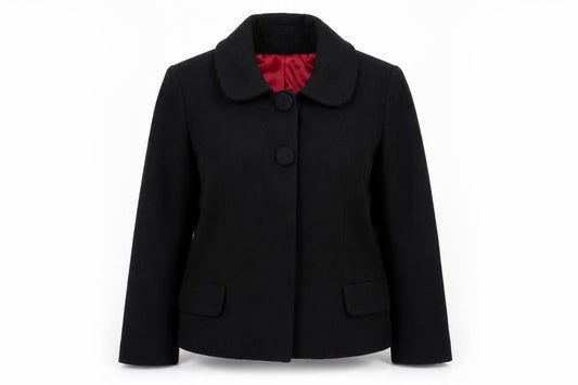 H&M Womens Black Jacket Size 14 Snap