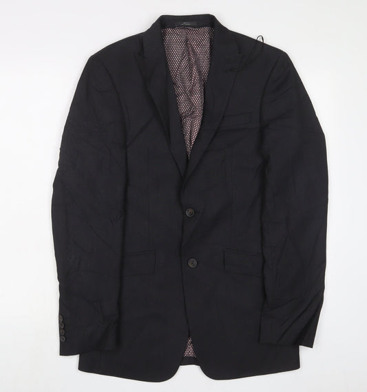 Marks and Spencer Mens Grey Polyester Jacket Suit Jacket Size 34 Regular