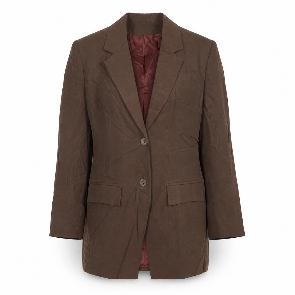 Principles Womens Brown Jacket Blazer Size 10 Button