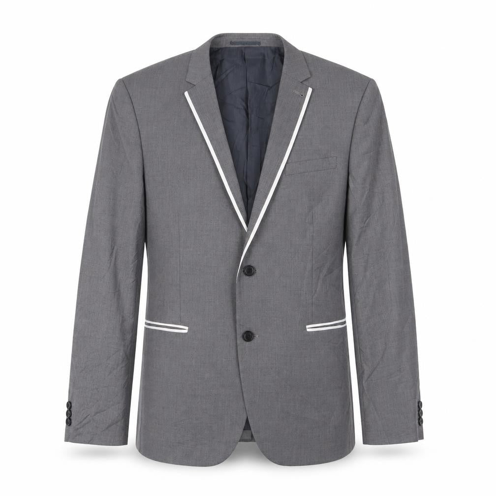 NEXT Mens Grey Polyester Jacket Suit Jacket Size 44 Regular