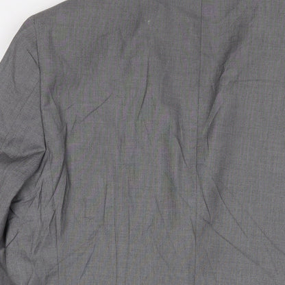 Next Mens Grey Polyester Jacket Suit Jacket Size 44 Regular