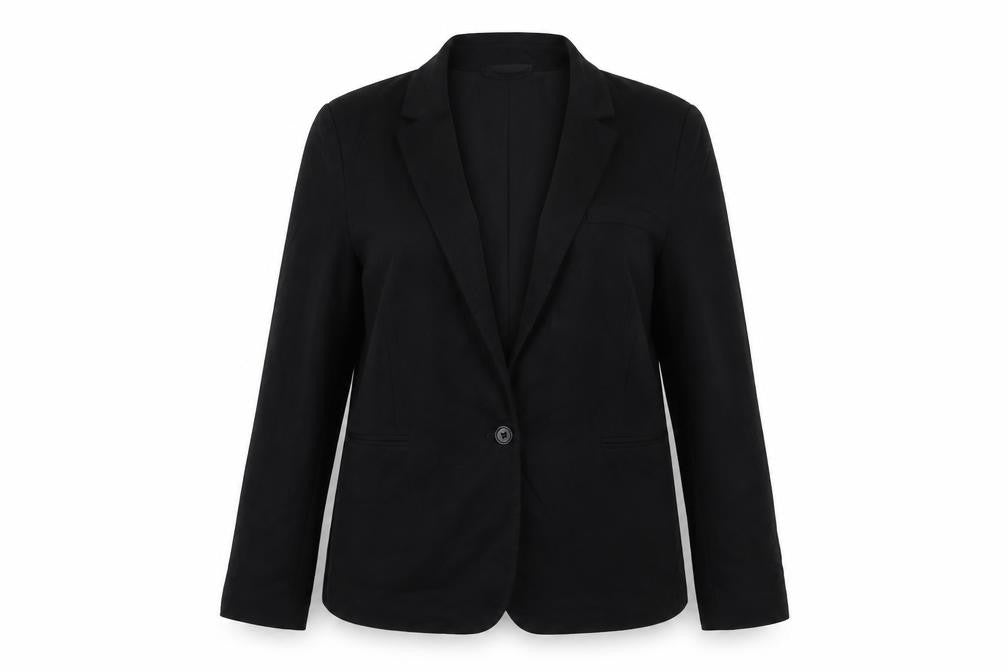 Marks and Spencer Womens Black Jacket Blazer Size 14 Button