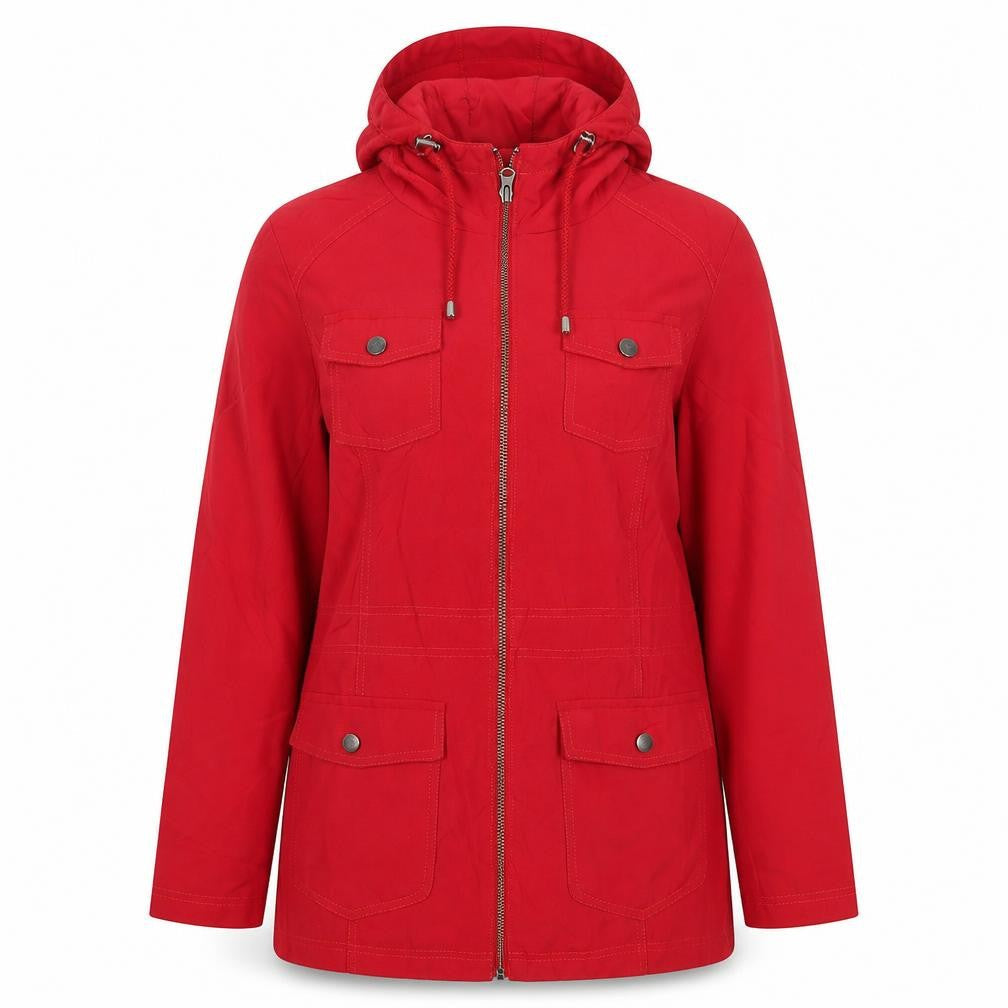 Marks & Spencer Womens Red Jacket Size 10 Zip