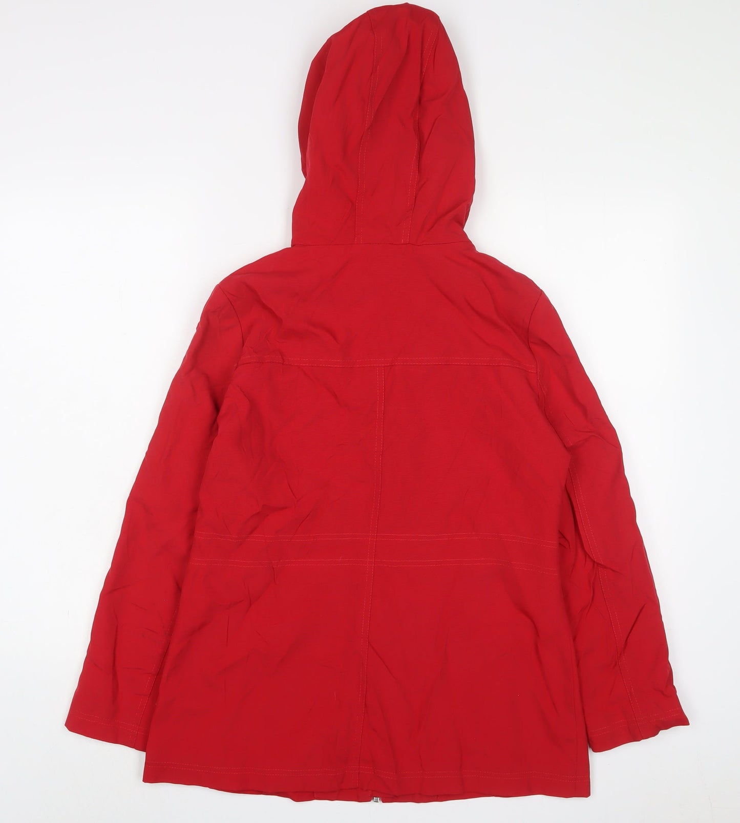 Marks and Spencer Womens Red Jacket Size 10 Zip
