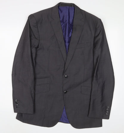 Additional front view of Autograph men’s grey polyester jacket suit jacket, size 44, regular