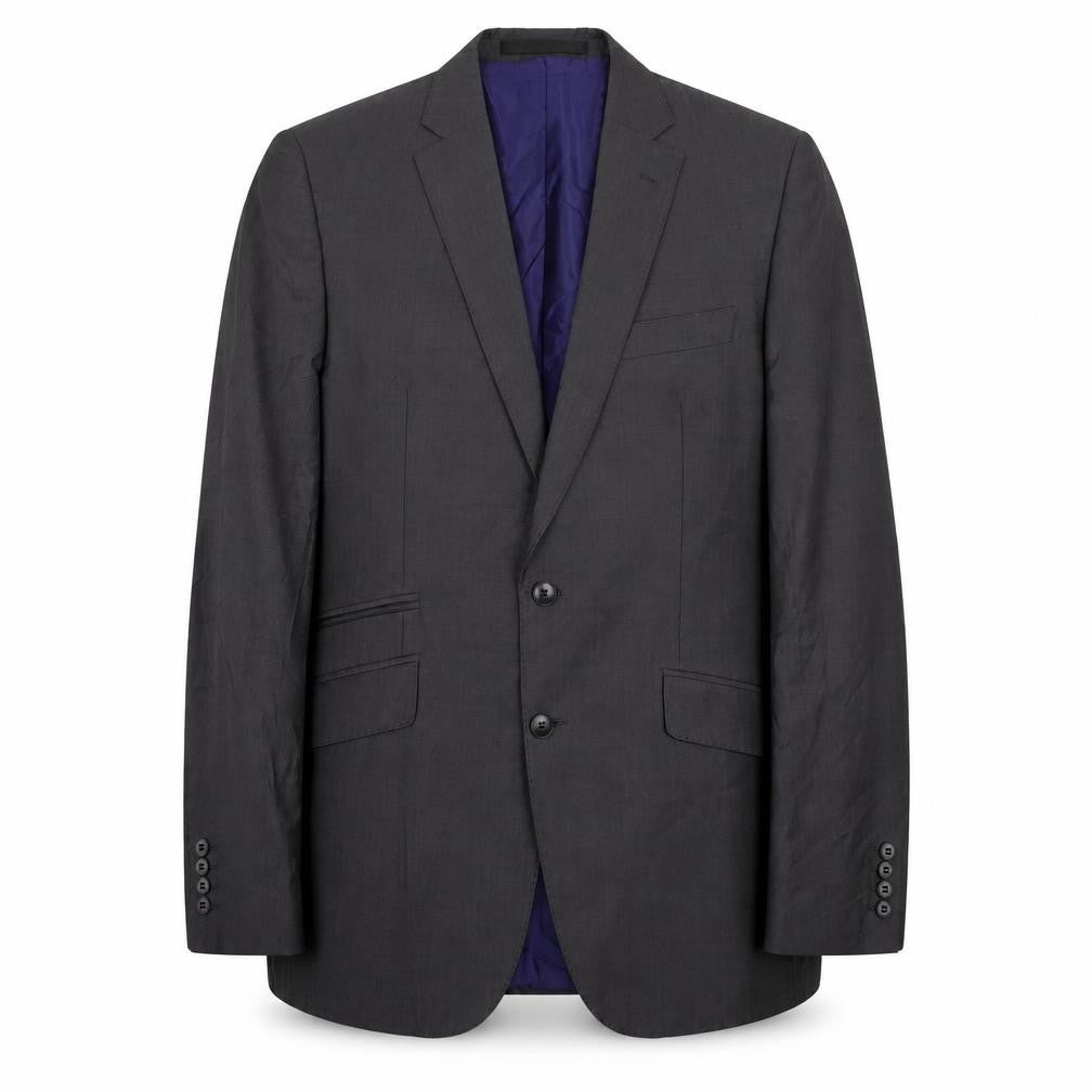 Autograph Mens Grey Polyester Jacket Suit Jacket Size 44 Regular