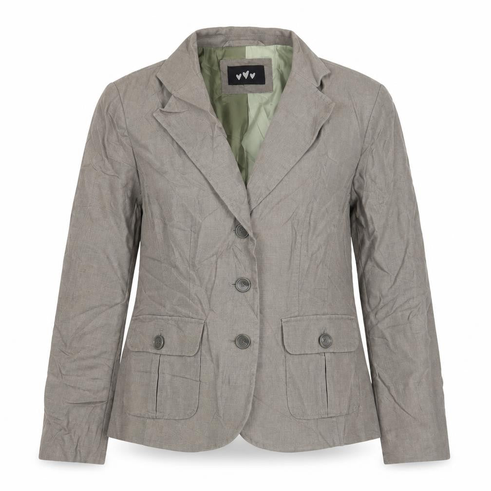 Per Una Womens Green Jacket Blazer Size 12 Button
