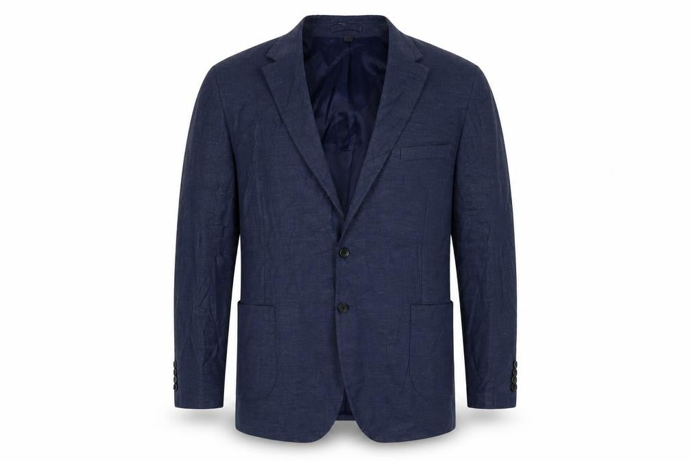 Marks & Spencer Mens Blue Polyester Jacket Suit Jacket Size 48 Regular