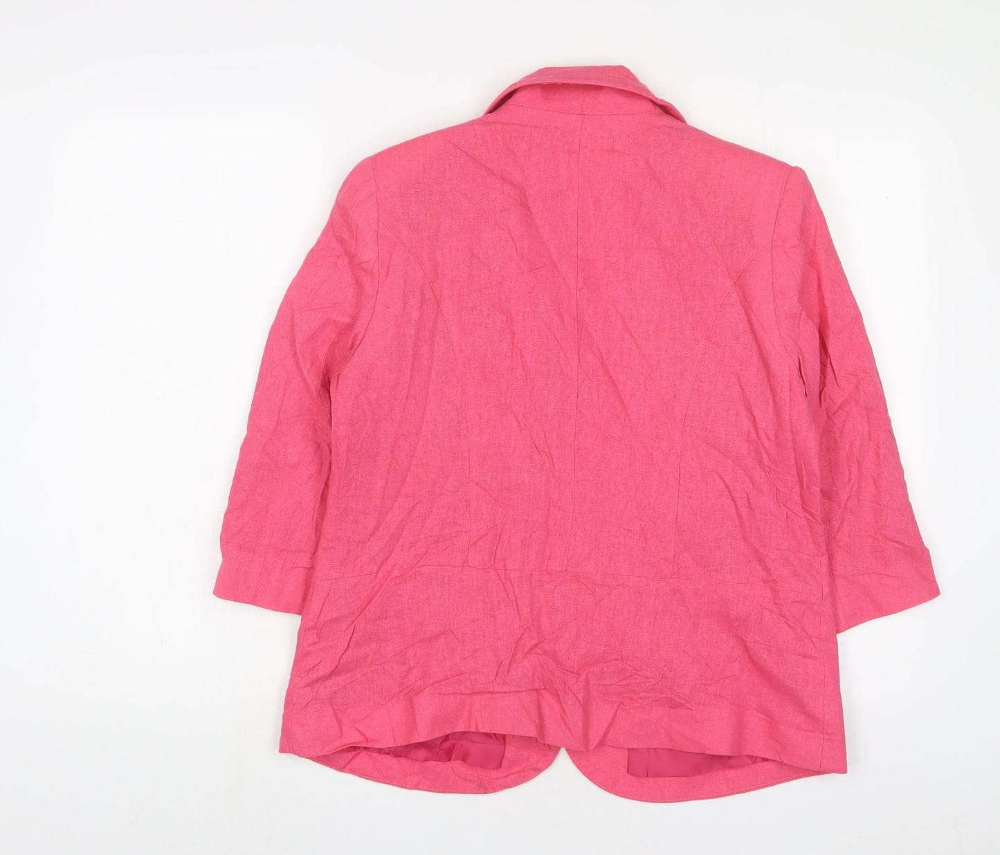 Bleifrei Womens Pink Jacket Blazer Size 16 Button
