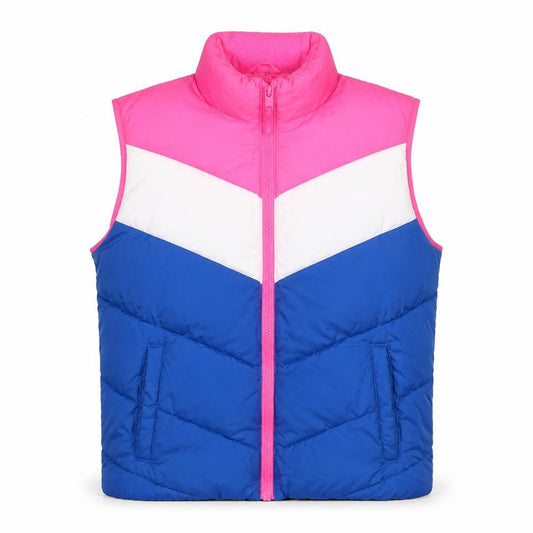 Gap Womens Multicoloured Striped Gilet Jacket Size S Zip