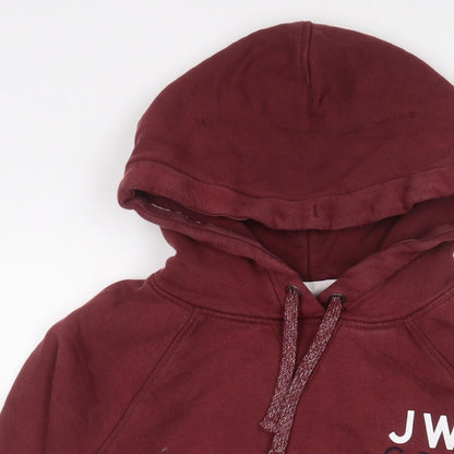 Preloved Jack Wills Womens Red Camel Pullover Hoodie Size 14 Pullover - Back