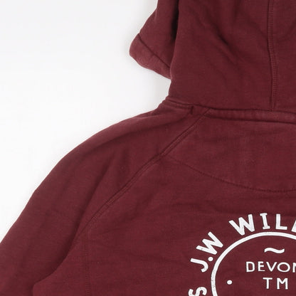 Preloved Jack Wills Womens Red Camel Pullover Hoodie Size 14 Pullover - Detail
