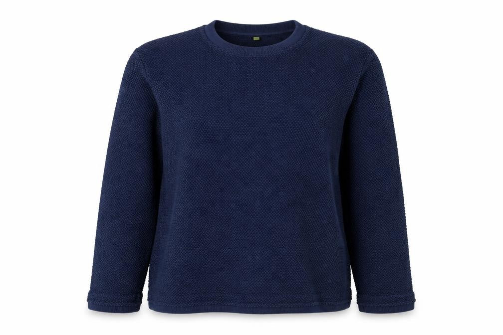 TEEMIL Womens Blue Cotton Pullover Sweatshirt Size XL Pullover